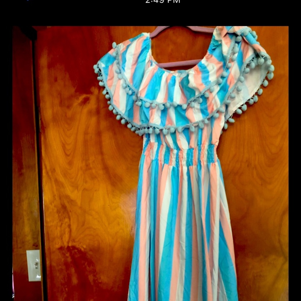 SHEIN STRIPED MAXI DRESS